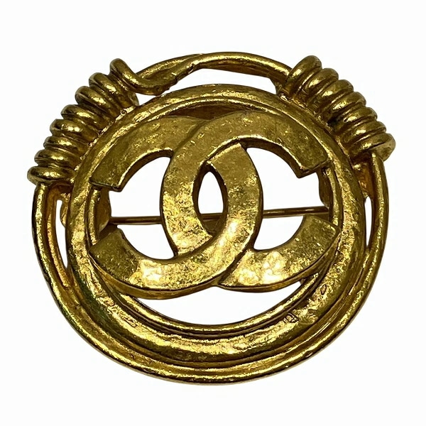 シャネル ココマーク ゴールド ブランド小物 ブローチ レディース