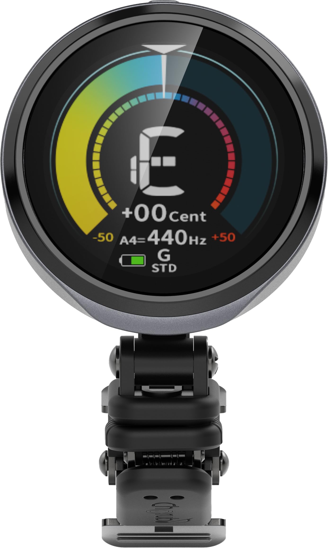 全国送料無料 チェルブ CHERUB 充電式クリップチューナー USB Type-C充電 フルカラーTFTディスプレイ 画像アップロード可能 カスタム可能なディスプレイモード ストップウォッチ機能搭載