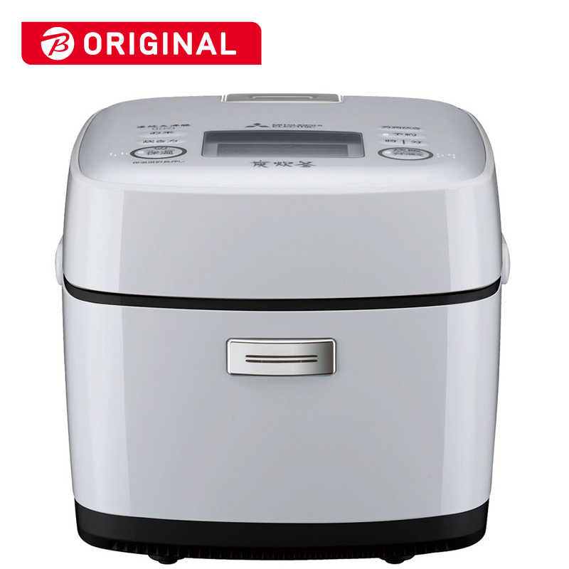 三菱　MITSUBISHI　炊飯器 3.5合 備長炭 炭炊釜 IH 白磁 はくじ　NJ-SV06R-W
