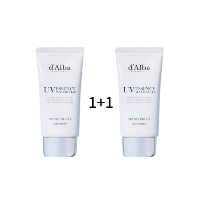 ウォータフルエッセンスサンクリーム [SPF50+/PA++++], 50ml + 50ml 2個