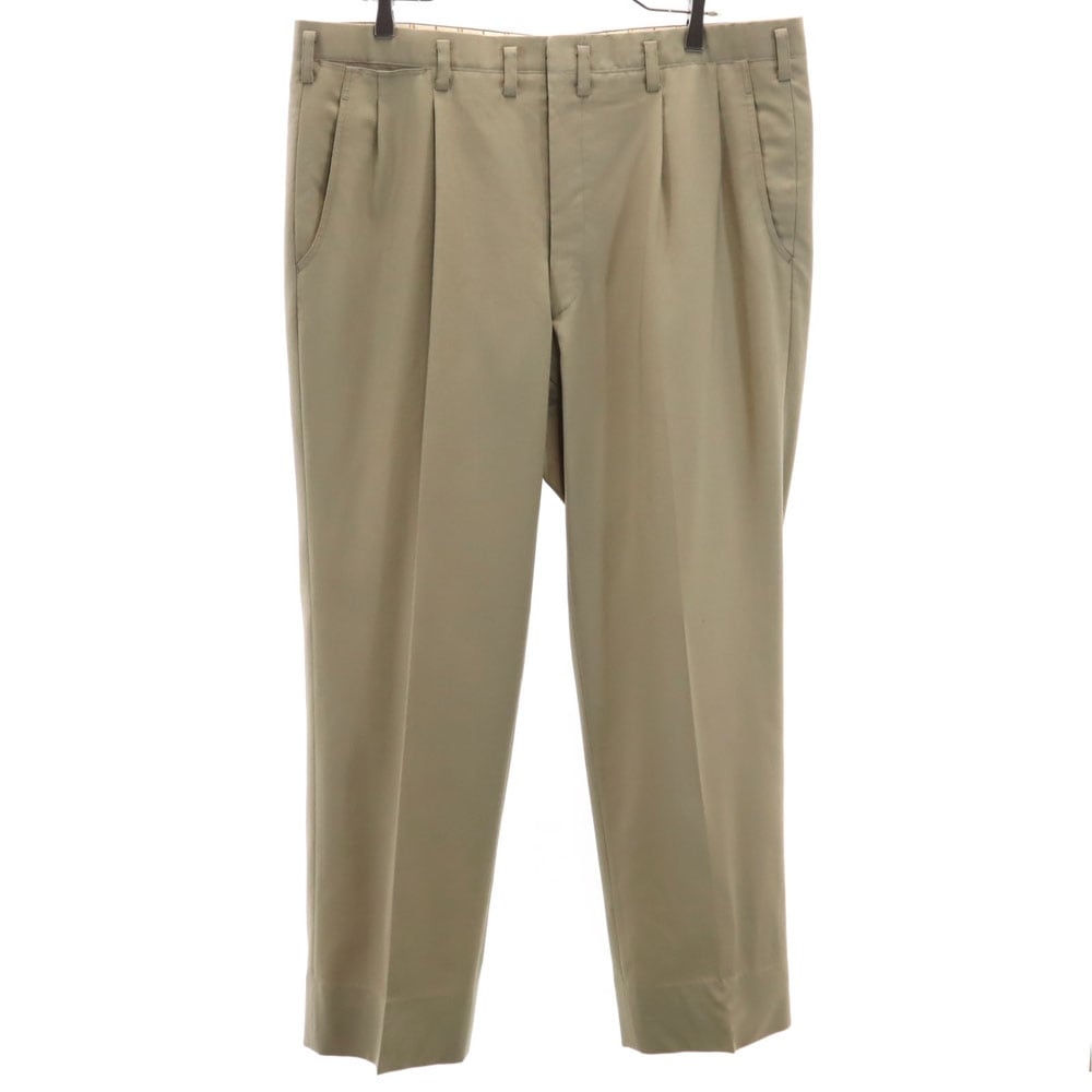 ヴィンテージ 70s 80s イタリア製 ロケットタロン スラックスパンツ ベージュブラウン VINTAGE メンズ