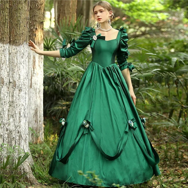 【フリーサイズ】ビリジャン　貴族 衣装 オーダーメイド可能 王族服 ジュリエット カラードレス 新劇演出 現代劇演出 ヨーロッパ風 結婚式 演出服 パーティードレス　コスプレ衣装　コスチューム