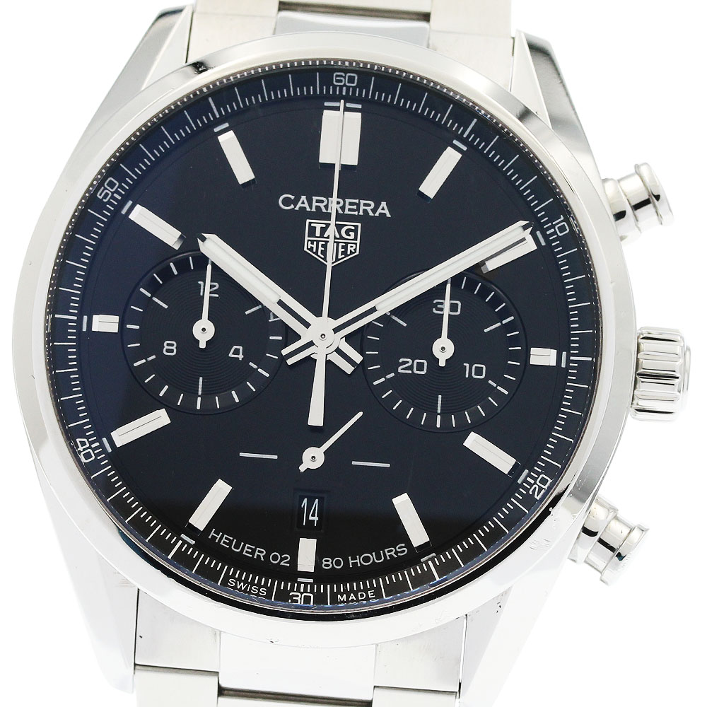 タグホイヤー TAG HEUER CBN2010-0 カレラ キャリバーホイヤー02 クロノグラフ 自動巻き メンズ 内箱付き_947367【中古】