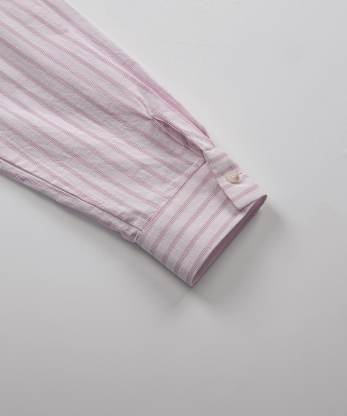 【AS"ON】 LOPY STRIPE SHIRT / PINK 正規品