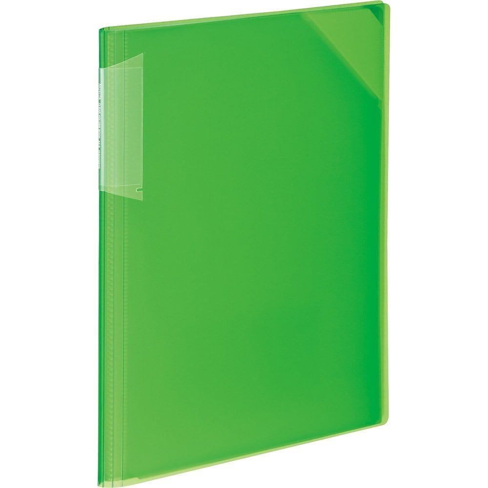 （まとめ買い）クリヤーホルダーブック ノビータ 固定式 A4 12ポケット 黄緑 フ-N5710LG-12 [x5]