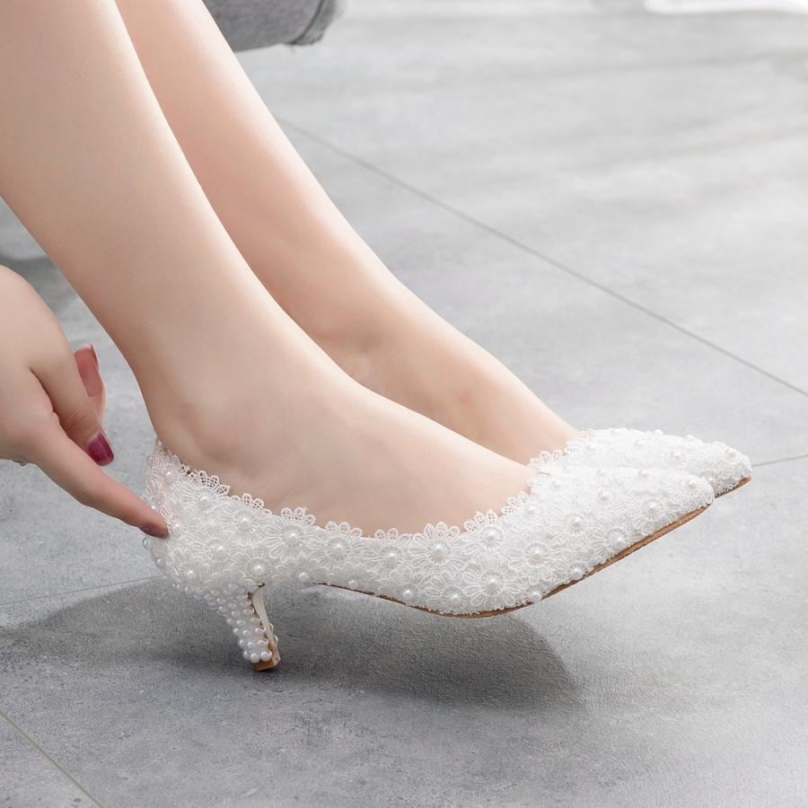 スタイルアップ！ヒールパンプス ウェディングシューズ レディース パンプス ブライダルシューズ フォーマルシューズ とんがりトゥ 美脚パンプス ハイヒール キャバ嬢 orange