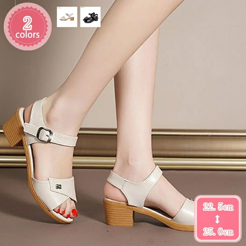 300円OFFクーポン カジュアルサンダルシリーズ 革靴 ワークシューズ 牛革 サンダル スリッパ 家庭用シューズ サンダル レディース ラウンドトゥ ローヒール 大きいサイズ 小さいサイズ 歩きやす