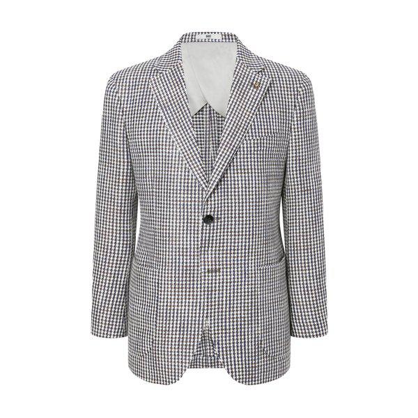 [25SS] ブルーパターン シルク混紡 長袖ジャケット DMJA5B075B2