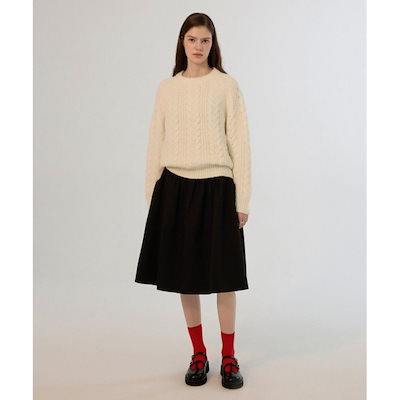 somewherebutter スカート Qoo10 SOMEWHERE BUTTER Vienna full sk 無地 フレ