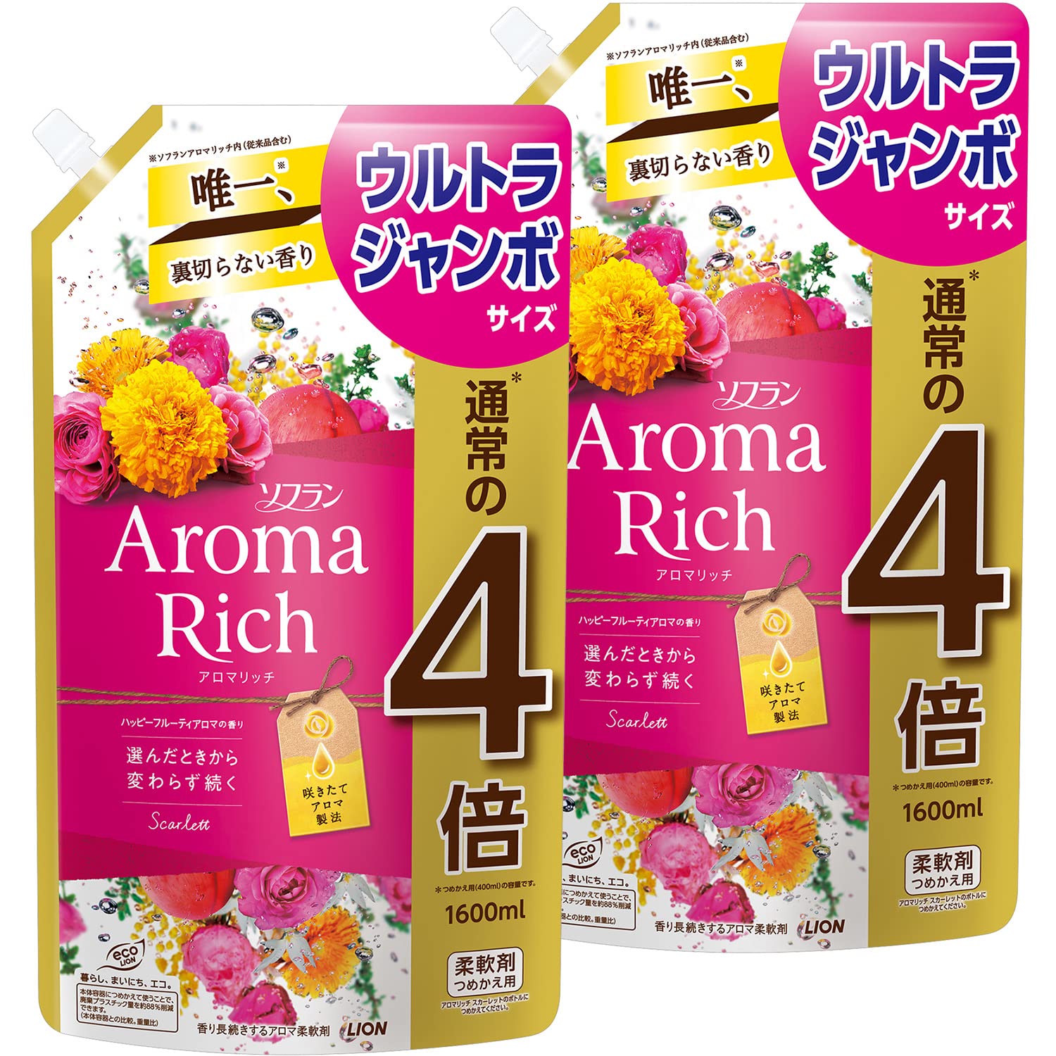 ソフラン アロマリッチ スカーレット(ハッピーフルーティアロマの香り) 詰め替え