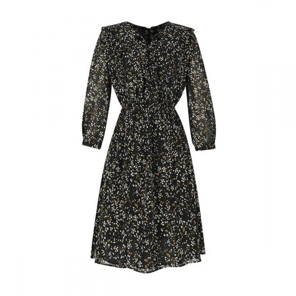 (ニューヨーク訪問) ビッグカラーフレアワンピース (VY3OP13)