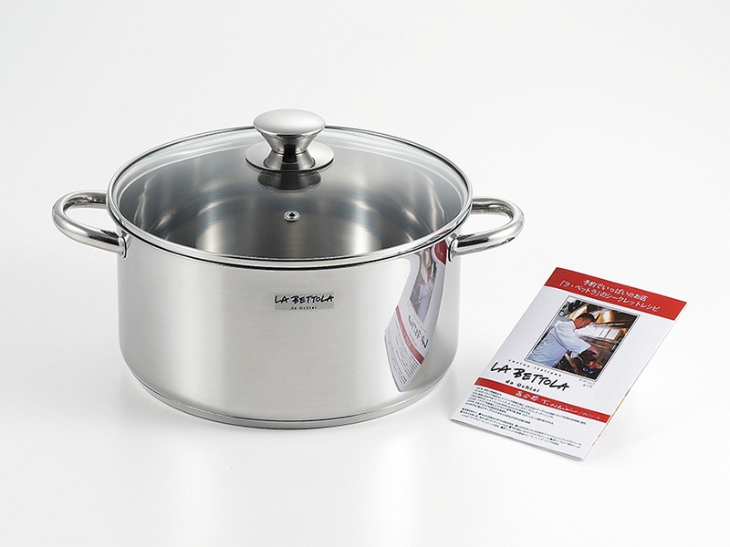 「ラ・ベットラ」IH200V対応両手鍋24cm