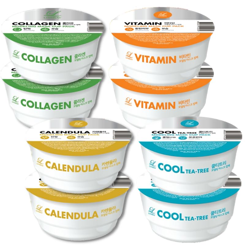 リンゼイ (LINDSAY) モデリング マスクカップパック ２８g×４種類×2セット コラーゲン カルディラ ビタミン クールティートリー 4,989円