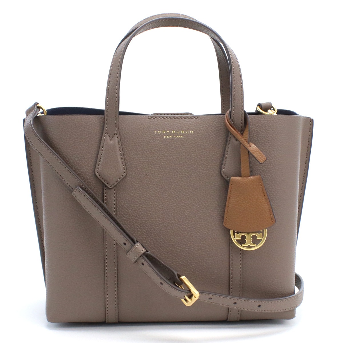 PERRY ハンドバッグ ショルダーバッグ 81928 093 PERRY CLAM SHELL グレー