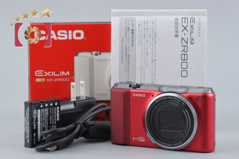 Casio EXILIM EX-ZR800 レッド コンパクトデジタルカメラ 元箱付き
