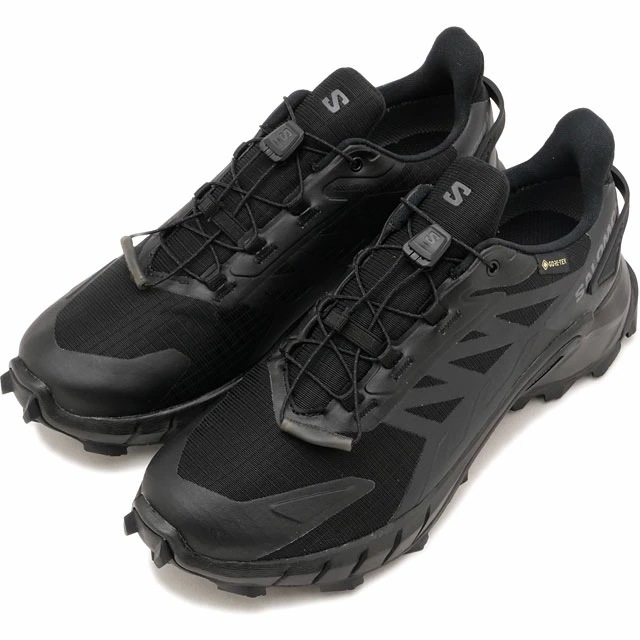 スニーカー スーパークロス4 ゴアテックス ウィメンズ [L41733900] レディース 靴 トレイルランニングシューズ 透湿防水 登山 BLACK/BLACK/BLACK 正規取扱店
