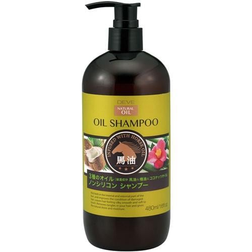 熊野油脂 ディブ 3種のオイル シャンプー (馬油椿油ココナッツオイル) 本体 480ml 20本セット 【ケース販売】