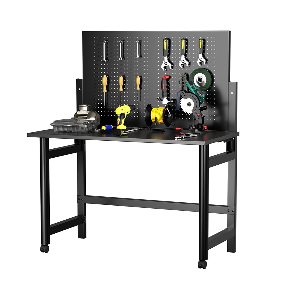 【国内即日発送】ツールテーブル ツールキャビネット 折り畳み ツールワゴン ツールカート工具カート 収納ロールキャビネット スチール ローラーキャビネット幅100*奥行き53*高124 フック付 DI