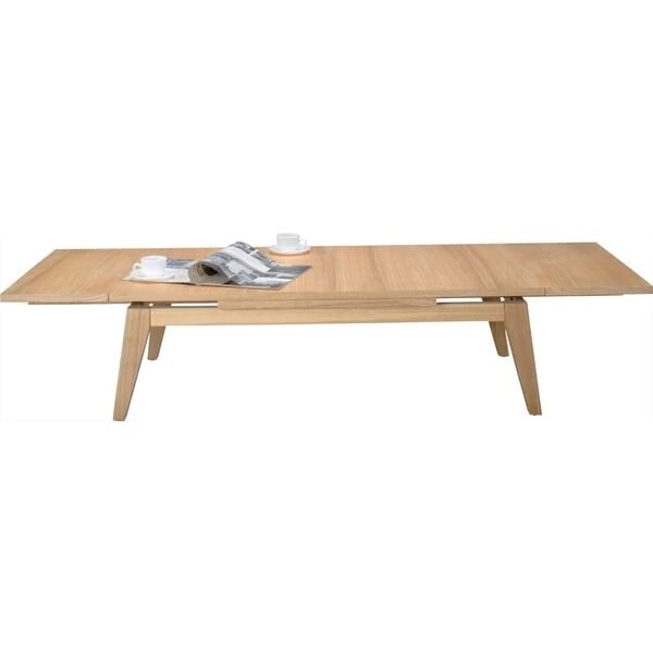 120cmから180cmまで伸びるアッシュのエクステンションセンターテーブル 北欧 ナチュラル リビングテーブル リビング