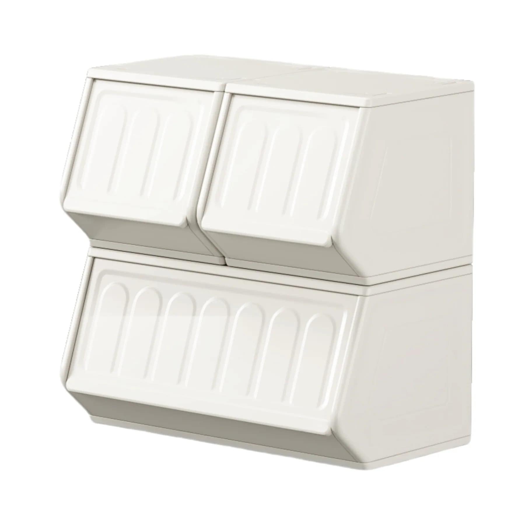 1817【3個セット】カラーボックス 扉付き 収納ボックス 積み重ね 前開き 組立簡単 おしゃれ 大容量収納 隠す収納 ジョイントパーツ ズレない 棚 カラーボックス ドア付き おもちゃ箱 収納 リビ