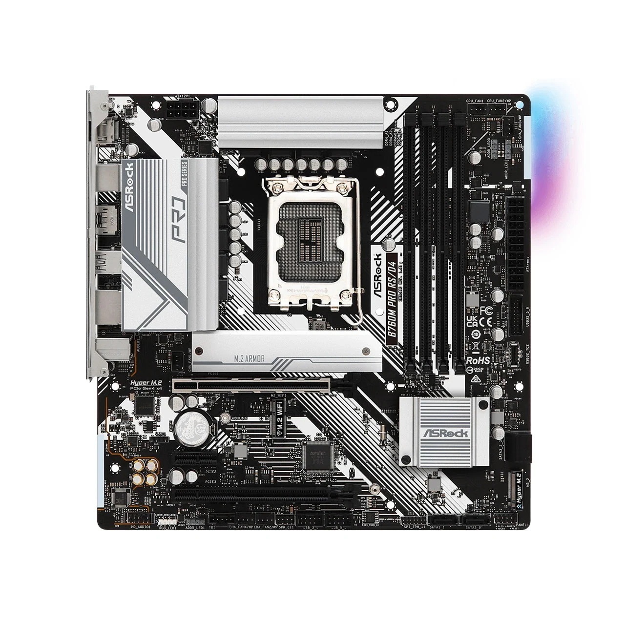 B760M Pro RS/D4 MicroATXマザーボード