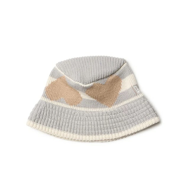 [即納]NEWERA ニューエラ ニットバケット ハート ライトグレー/ストーン メンズ 男性 レディース 女性 ハット 送料無料 NEW ERA 国内正規品 正規取扱店