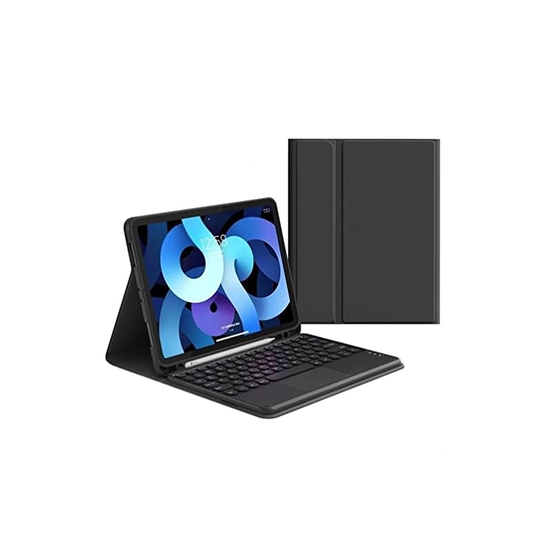 iPad 第10世代 キーボード ケース タッチパッド付き 可愛い 丸型キー iPad 10 2022 10.9インチ キーボード カバー トラックパッド付き 分離式 マウス機能 ペンホルダー付き A
