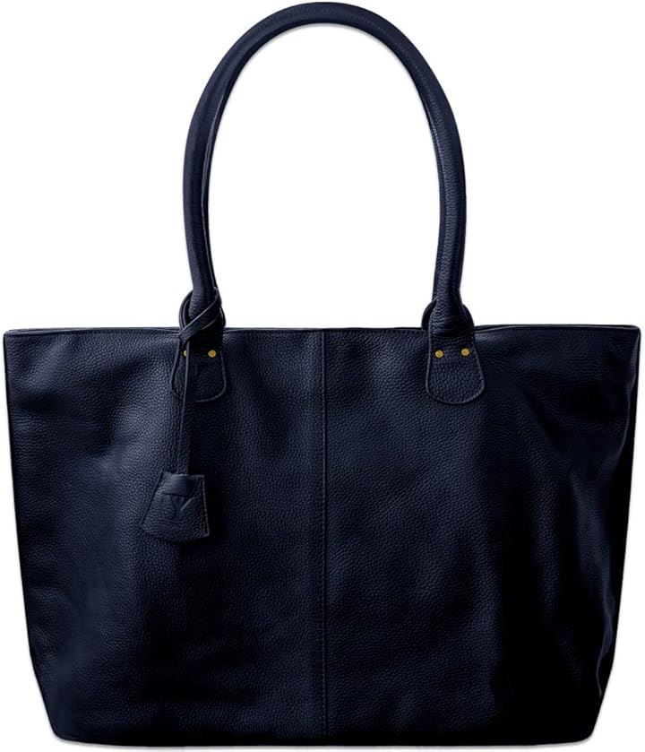 トートバッグ メンズ 一流の鞄職人が作る 大容量 本革 牛革 皮 レザー カバン uy20(04.ネイビー)