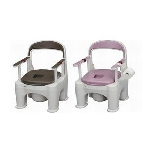 送料無料パナソニック　ポータブルトイレ座楽　ラフィーネ　プラスチック便座タイプ