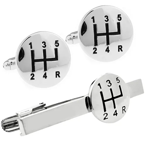 カフス ネクタイピン セット シフトノブ カフスボタン カフリンクス タイクリップ タイピン 5,456円