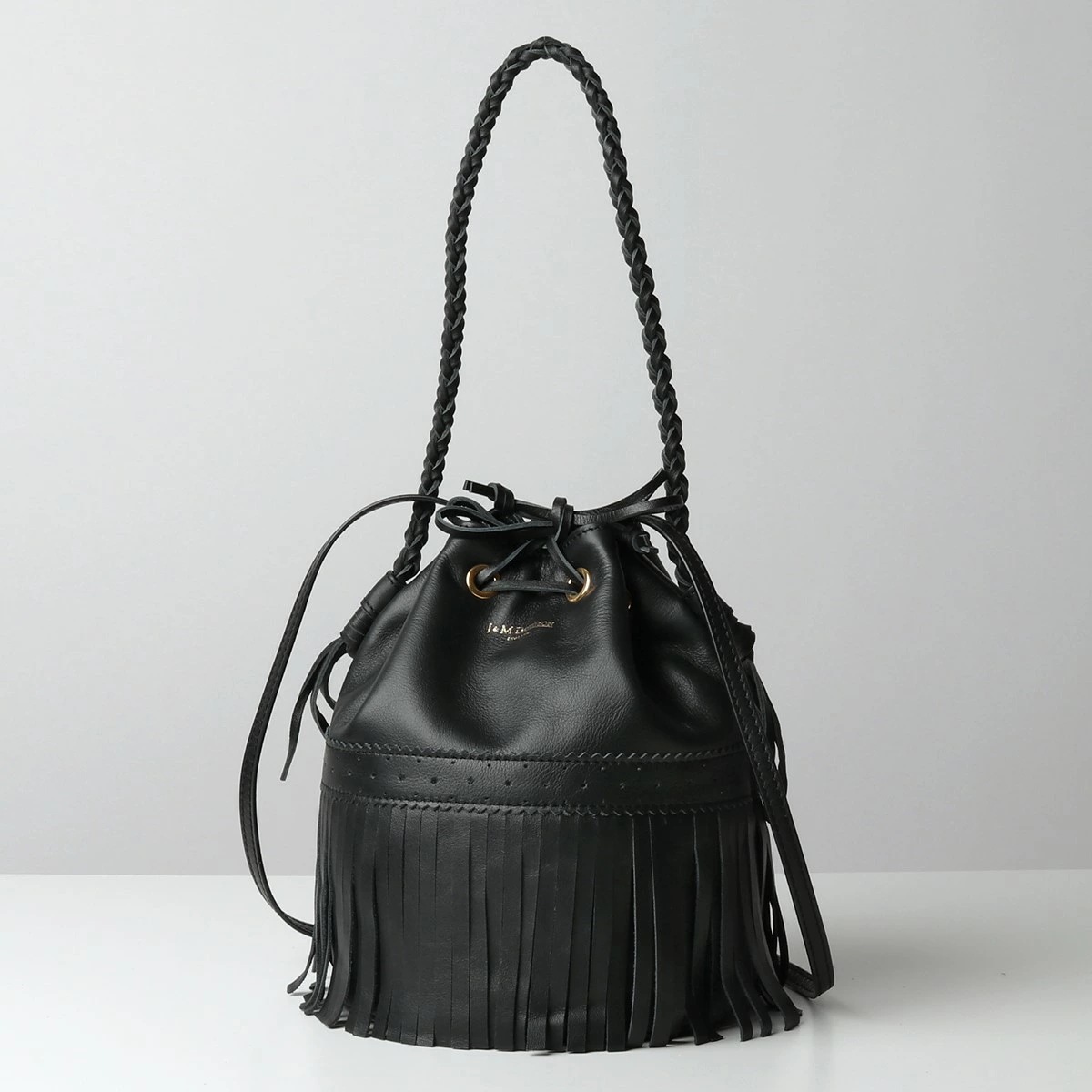J&M DAVIDSON フリンジ カーニバル M CARNIVAL LMDC-0XX-SCXX レディース レザー ショルダーバッグ 巾着 鞄 999G/BLACK