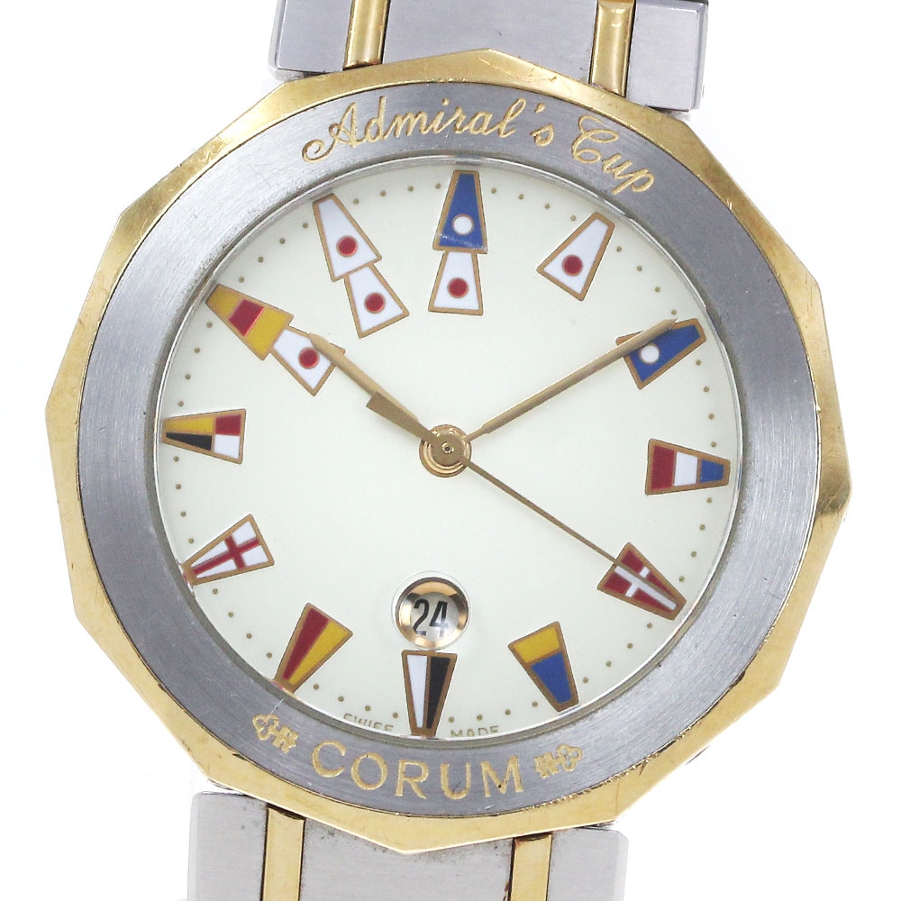 コルム CORUM 99.810.21V-52 アドミラルズカップ デイト クォーツ メンズ _849252【中古】
