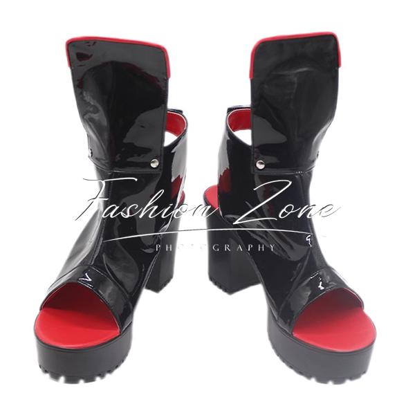 勝利の女神：NIKKE 風 紅蓮 コスプレ靴 男女兼用 シューズ 道具小物 ブーツ cosplay ハロウィン 仮装 変装