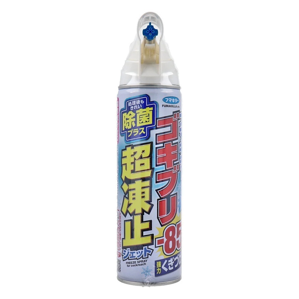 ゴキブリ超凍止ジェット 除菌プラス 降下温度-85℃ 広角噴射ノズル 210mL X4本