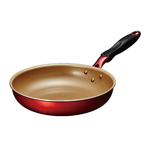 エバークック フライパン 26 オール熱源対応(IH対応) evercookα(エバークック アルファ) PFOA フリー ワインレッド 2年保証 ドウシシャ