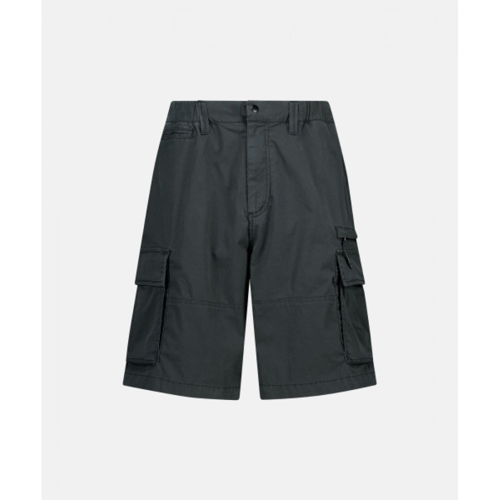 SUNLOVE スクエアカーゴショーツブラック