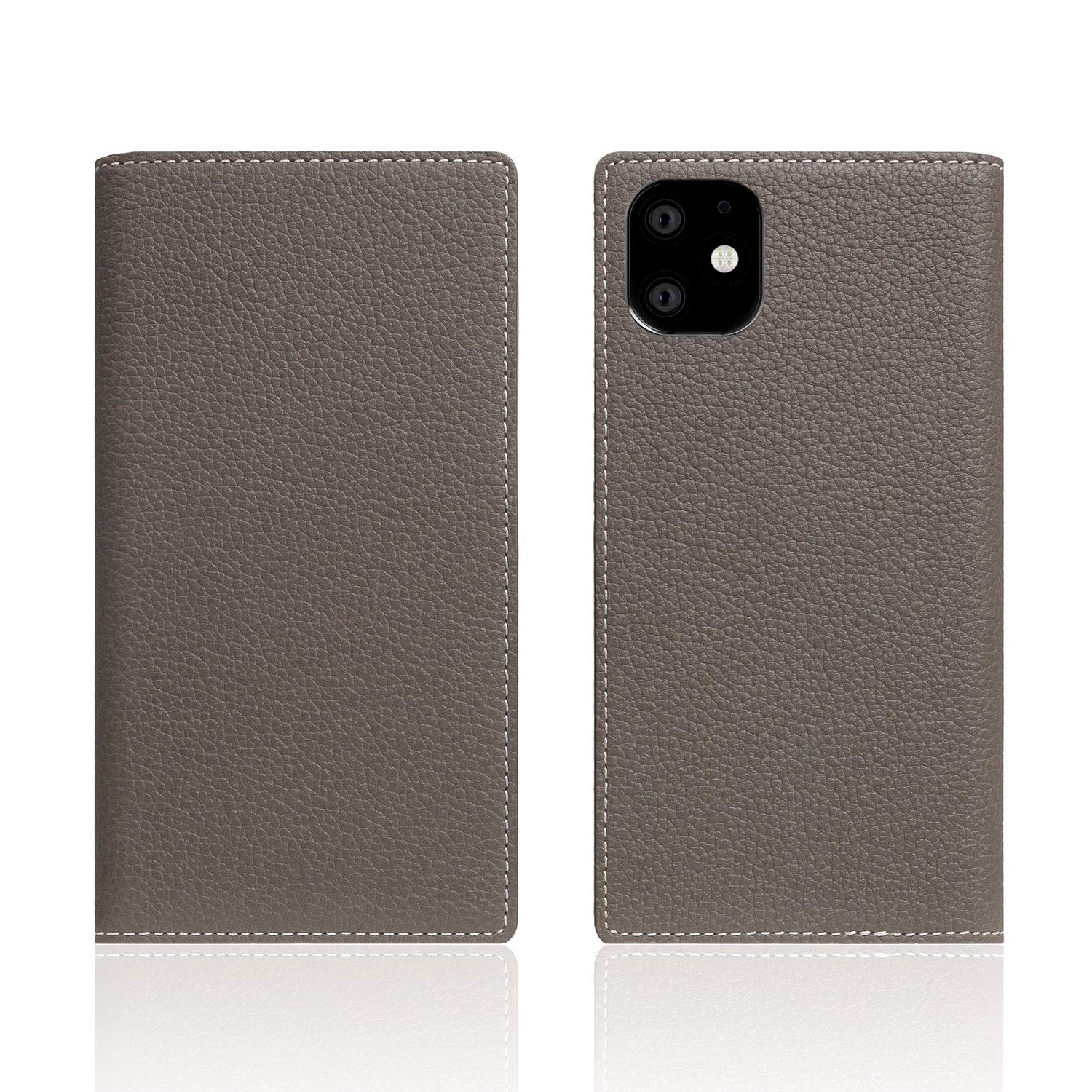 SLG DESIGN iPhone 11 ケース 手帳型 本革 レザー Full Grain Leather Case エトフクリーム (フルグレインレザーケース) 6.1インチ アイフォン カバー【