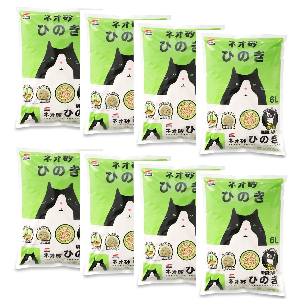 コーチョー ネオ砂ヒノキ６Ｌ(×８)(ケース販売)