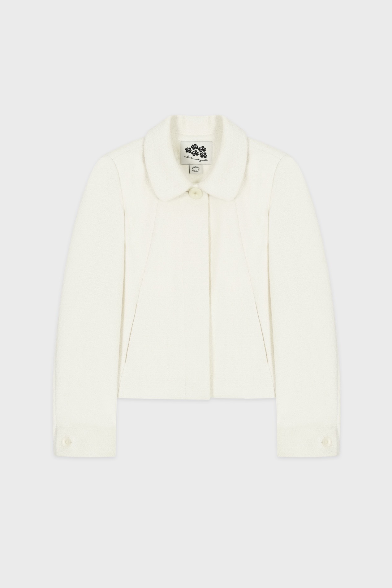 【SINOON】 TWEED SINGLE JACKET : CREAM