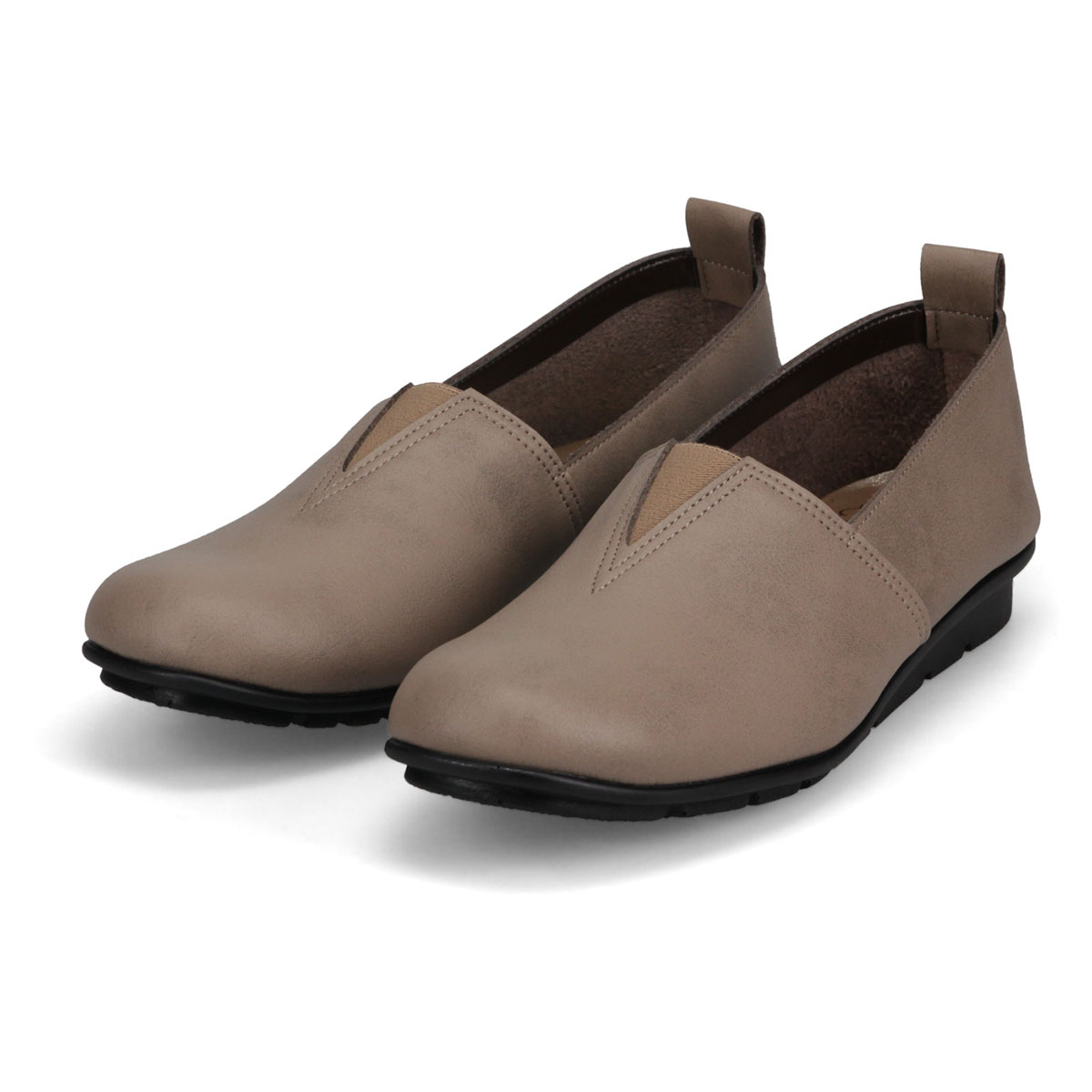 ファーストコンタクト パンプス レディース ローヒール 軽量 履きやすい センターゴア 婦人靴 ゴム入り 柔らかい フラットパンプス ぺたんこ靴 通勤 カジュアルシューズ 女性用 日本製 39810