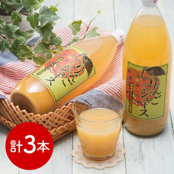 岐阜 「JAひだ」 飛騨産りんごジュース 1L×3