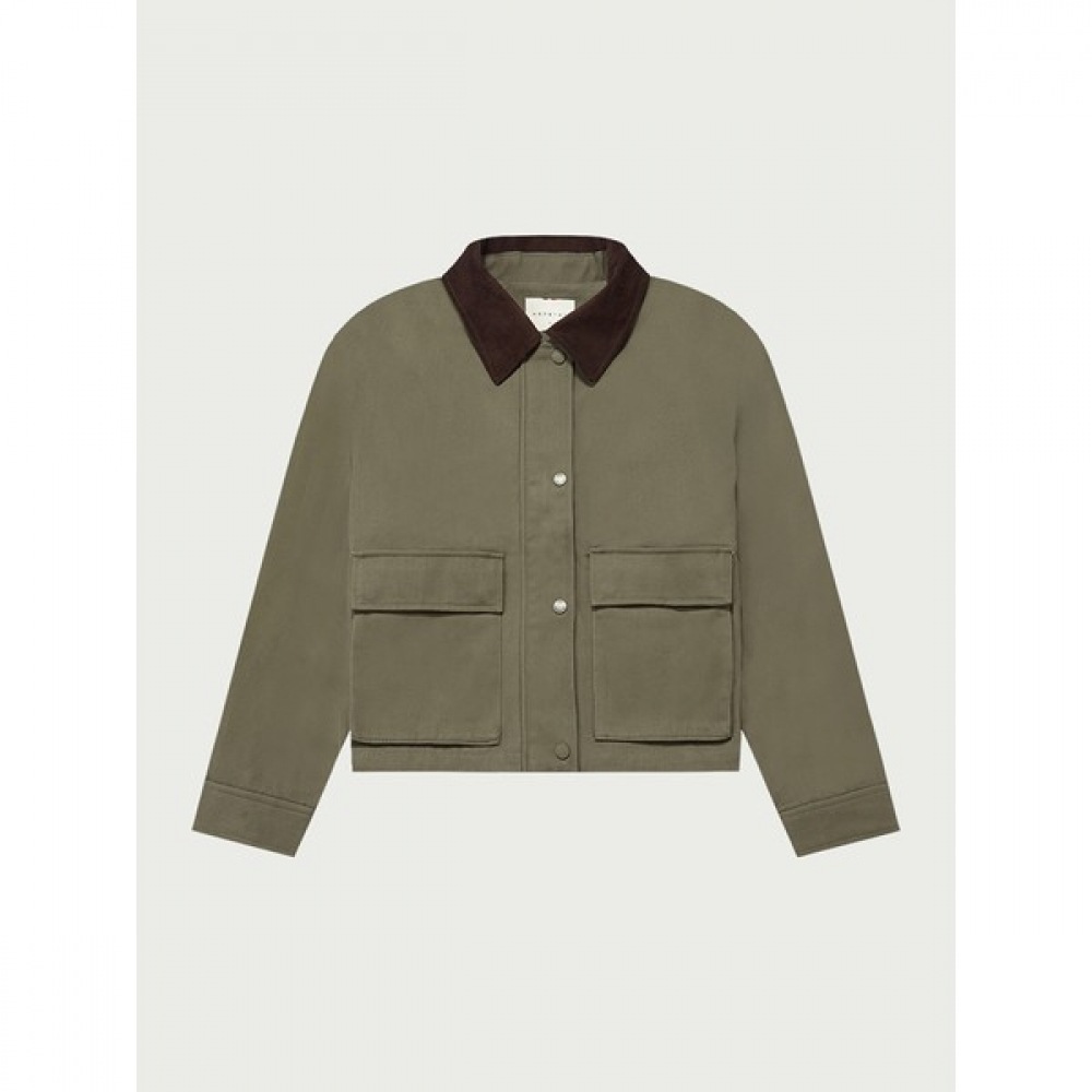 [ハンテン] レディースコーデュロイカラーワークジャケット_398 (10520-111-401-45) 7,185円