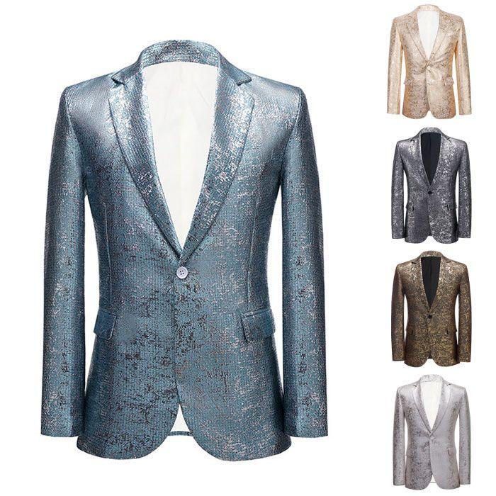 メンズステージ衣装 ジャケット 5色展開 １つボタン メンズジャケット 欧米風 舞台 演出服 イベント 発表会 宴会 パーティー 紳士用 合唱団 司会 忘年会 新年会30%までに制限