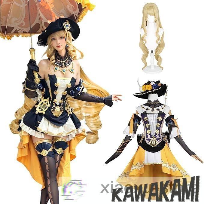原神 コスプレ ナヴィア コスプレ 衣装 ウィッグ 靴 追加可