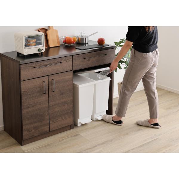 キッチンカウンター レンジ台 キッチンボード キッチンラック レンジラック ゴミ箱上ラック トースターラック レンジ上ラック 電子レンジ台 キッチン 棚 完成品