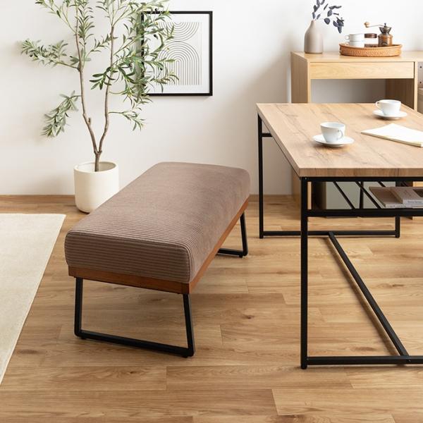 ダイニングチェア ベンチ 椅子 コーデュロイ おしゃれ 北欧ナチュラルモダン ベンチ椅子 ベンチチェア ダイニングベンチ ベンチシート