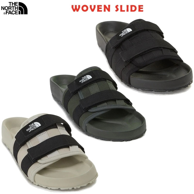 韓国正規品保証 関税負担なし NS98P04J NS98N01A WOVEN SLIDEデイリー 基本 着装 男子 女子 人気 韓国 ファッション 男女共用 アウトドア