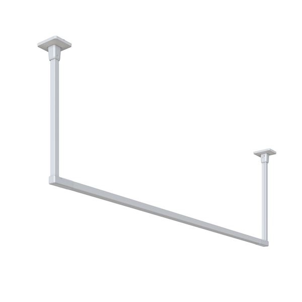 BAR1-6013-W ホスクリーン 固定式室内物干 BAR型 ホワイト 高さ 600mmx幅 1365mm