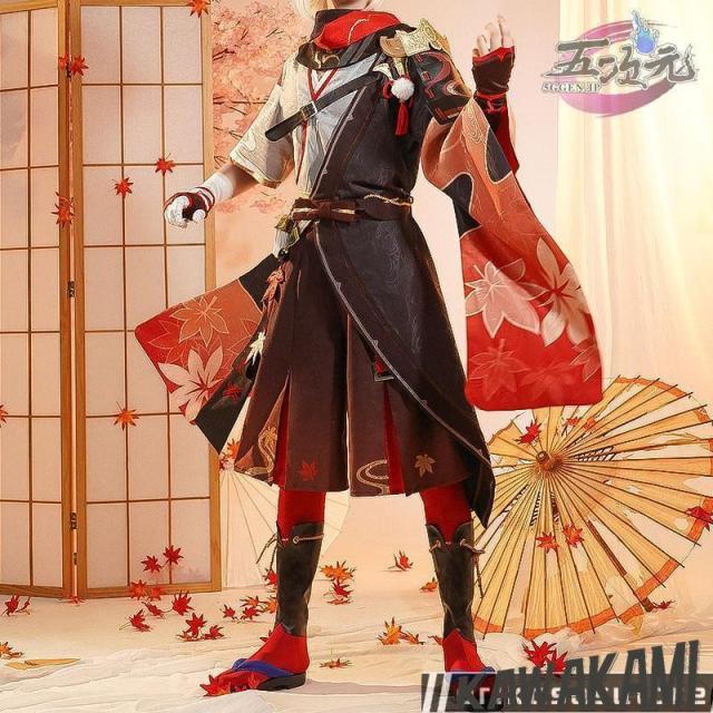 三分妄想　原神　コスプレ　楓原万葉　カズハ　ウィッグ　靴　追加可