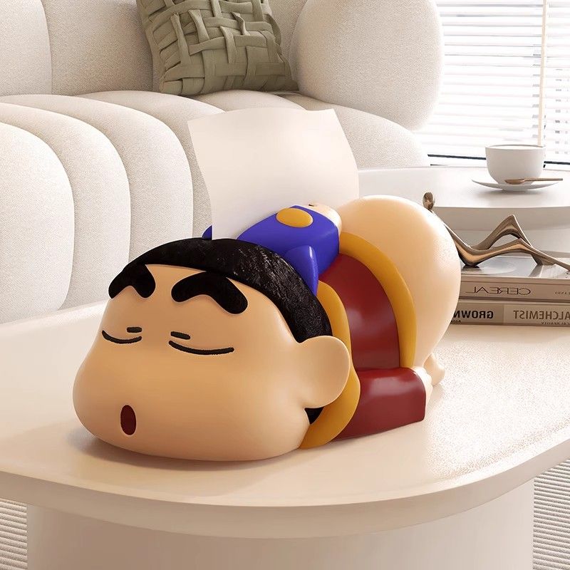 クレヨンしんちゃんティッシュケース ぶりぶりざえもん ティッシュケース　ぶりぶり左卫门ティッシュケース 20cmぐらい 樹脂材料